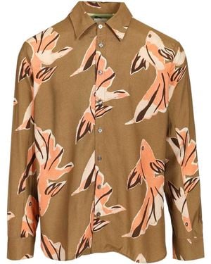 Paul Smith Viscose Shirt - Brown