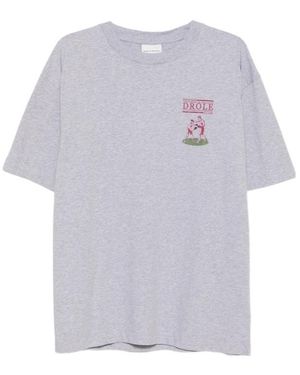 Drole de Monsieur Crew-Neck T-Shirt - White