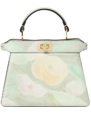 Fendi Sunny Side Flowers Karung Bag - Metallic