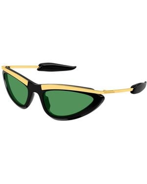 Bottega Veneta Metal Sunglasses - Green