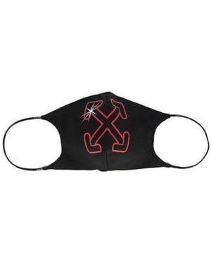 Off-White c/o Virgil Abloh Arrow Motif Printed Face Mask - White