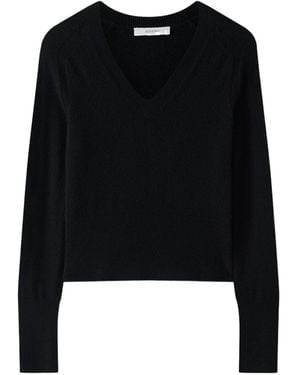 JOSEPH Cashmere V-Neck Sweater - Black