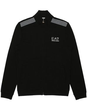 EA7 Right-Collar Casual Jacket - Black