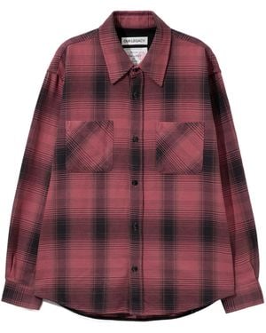 Our Legacy Check Overshirt - Purple