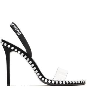 Alexander Wang Nova Embellished Sandals - Metallic