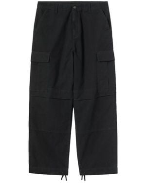 Carhartt Og Stone-Washed Cargo Trousers - Black