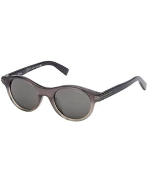 ZEGNA Oval Frame Sunglasses - White