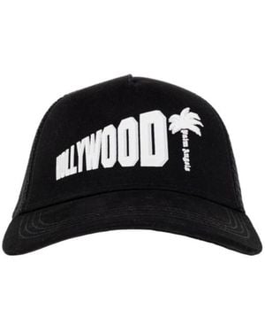 Palm Angels Baseball Cap With A Brim - Black
