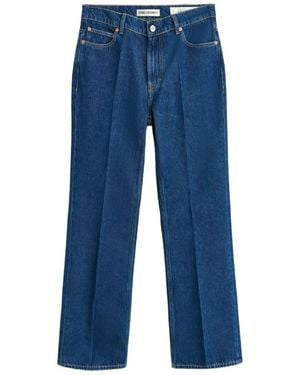 Our Legacy 70S Cut Pressed-Crease Bootcut Jeans - Blue