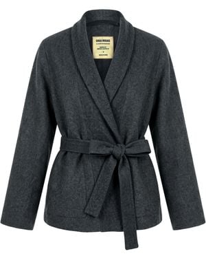 Uma Wang Belted Casual Jacket - Black