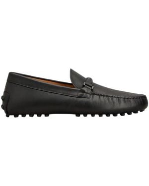 Tod's Gathered Slip-On Loafers - Black
