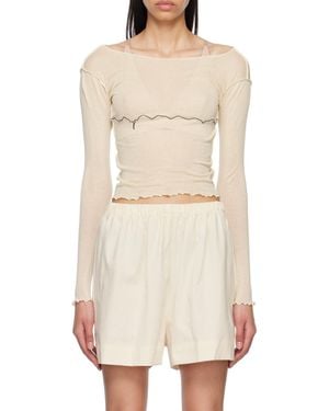Baserange Tabby Star Long-Sleeve Top - Natural