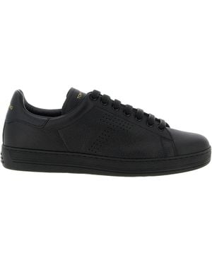 Tom Ford Warwick Lace-Up Sneakers - Black