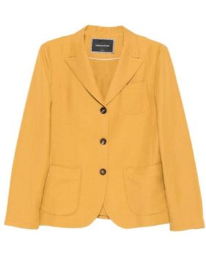Fabiana Filippi Buttoned Pocket Blazer - Yellow