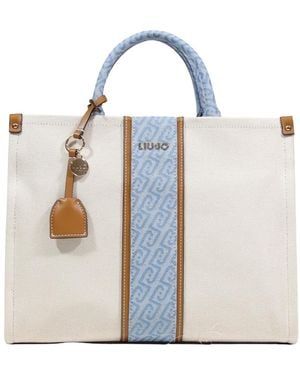 Liu Jo Medium Jacquard Bag - White