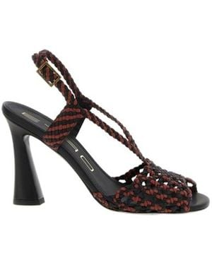 Etro Woven Two-Tone Leather Sandals - Multicolour