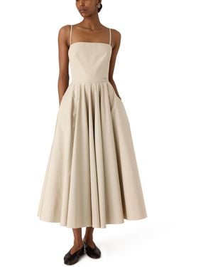 Givenchy Square-Necked Long Dress - Natural