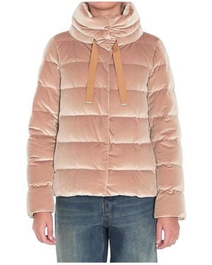Herno Velvet Padded Jacket - Natural