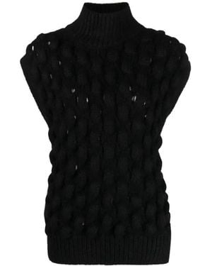 Simone Rocha Sleeveless Turtleneck Jumper - Black