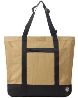 Stone Island Logo Patch Shopper Bag - Multicolour