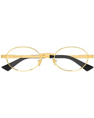 Bottega Veneta Eyewear Oval Frame Glasses - Multicolour