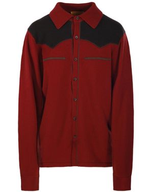 Guest In Residence Western-Style Button-Down Shirt - Red