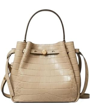 Tory Burch Romy Small Bucket Bag - Natural