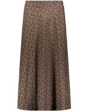 Herno Gonna Midi Elegant And Fluid - Brown