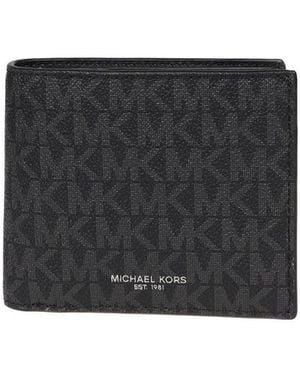 Michael Kors Greyson Logo Slim Billfold Wallet - Black