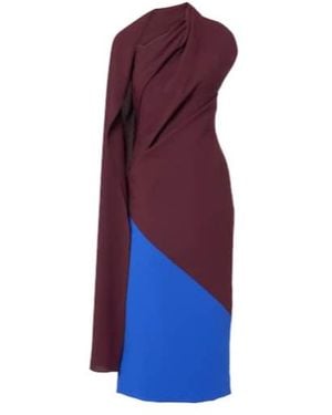 ROKSANDA Capella Crêpe Midi Dress - Purple