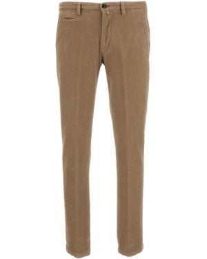 Briglia 1949 Button Detailed Straight Leg Trousers - Natural