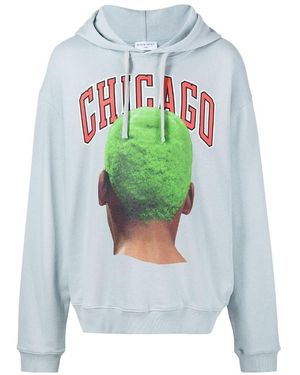 ih nom uh nit Chicago Printed Hoodie - Green