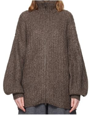 Lisa Yang Long-Sleeved Cardigan - Brown