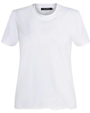 KARL LAGERFELD Short Sleeve T-Shirt - White