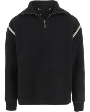 Maison Margiela Half-Zipped Sweater - Black