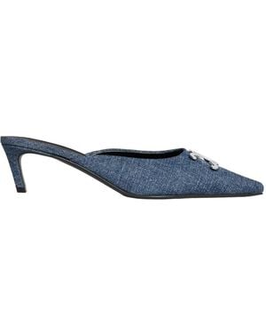 Celine Alma Triomphe Mule - Blue