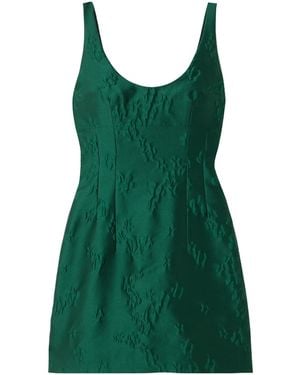 Emilia Wickstead Einna Floral Cloqué Mini Dress - Green