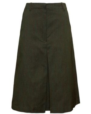 Dries Van Noten Pocket Detail Skirt - Green