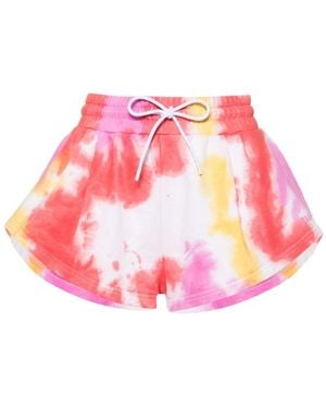 MSGM Tie-Dyed Drawstring Bermuda Shorts - Pink