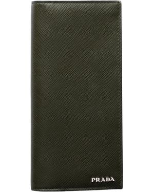Prada Leather Wallet - Green
