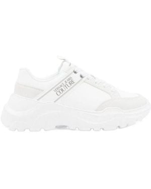 Versace Jeans Couture Speedtrack Logo-Print Chunky Trainers - White