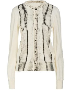 MM6 by Maison Margiela Solid-Colored Knit Cardigan - White