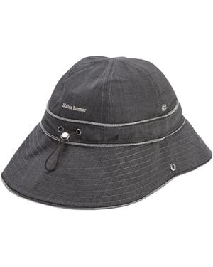 Adidas by Wales Bonner Adidas X Wales Bonner Logo Embroidered Bucket Hat - Grey