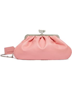 Weekend by Maxmara Medium Napa Leather Pasticcino Shoulder Bag - Pink