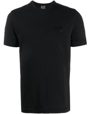 Emporio Armani Logo Print T-Shirt - Black
