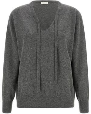 Dries Van Noten Long-Sleeved Sweater - Gray
