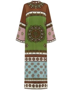 ALÉMAIS Contina Long-Sleeved Dress - Green