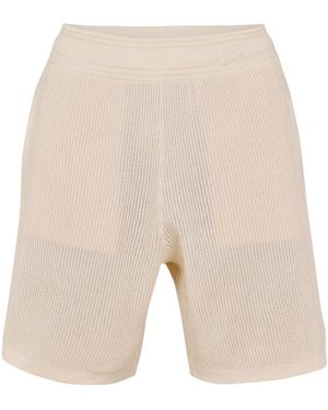 Burberry Knit Shorts - Natural