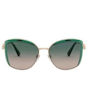 BVLGARI Box Logo Sunglasses - Green
