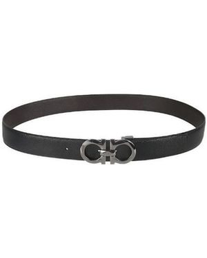 Ferragamo Logo Belt - White